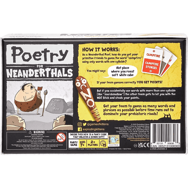 Poetry for Neanderthals - Thirsty Meeples