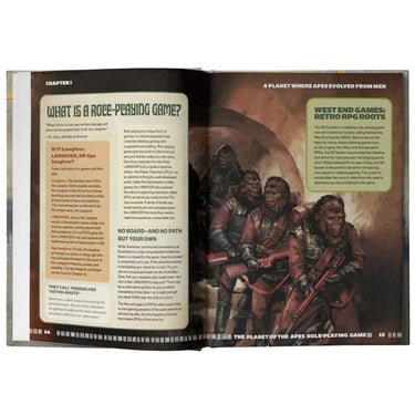 Planet of the Apes RPG: Core Rulebook (PRE-ORDER) - Thirsty Meeples