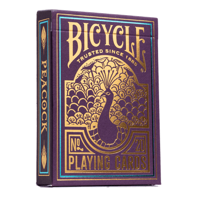 Purple Peacock Playing Cards