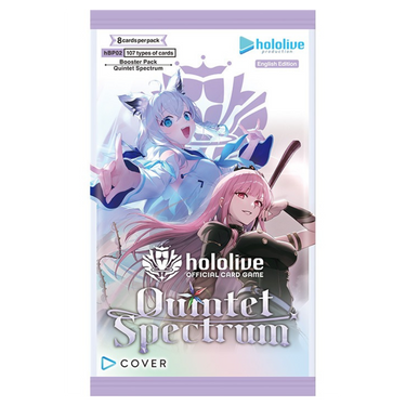 hololive OFFICIAL CARD GAME: Booster Box - Quintet Spectrum (12 Packs)