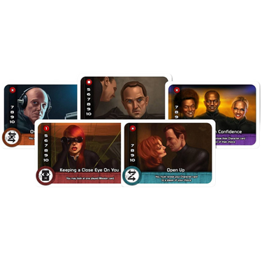 Image of The Resistance: The Plot Thickens party game by Indie Boards & Cards, showing colorful game components and cards on a table.