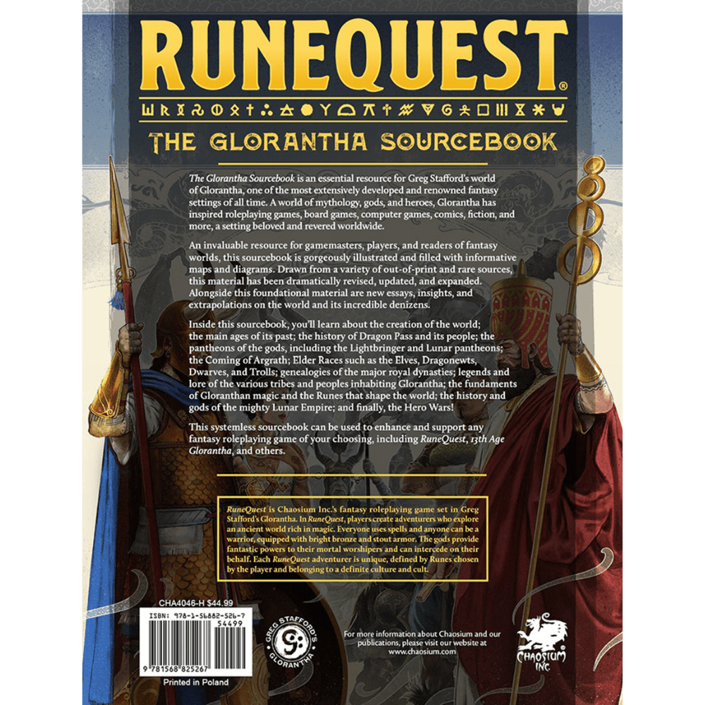 RuneQuest: Glorantha Sourcebook – Thirsty Meeples