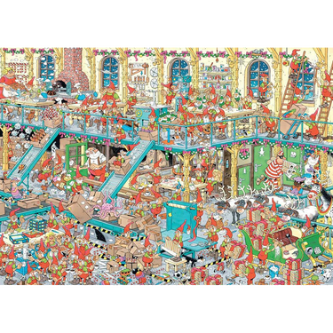 Santa's Factory jigsaw puzzle artwork