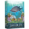 Close-up of the Shallow Sea: Rare Fish Mini-Expansion for the Bad Comet strategy game, featuring detailed aquatic artwork.