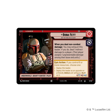 Star Wars: Unlimited - Jump to Lightspeed Spotlight Deck (Boba Fett)