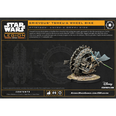 Star Wars: Legion - General Grievous' TSMEU-6 Wheel Bike