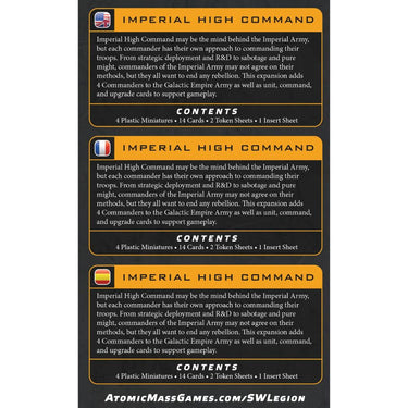 Star Wars: Legion - Imperial High Command (PRE-ORDER) - Thirsty Meeples
