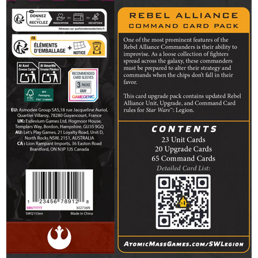 Star Wars: Legion - Rebel Alliance Command Card Pack