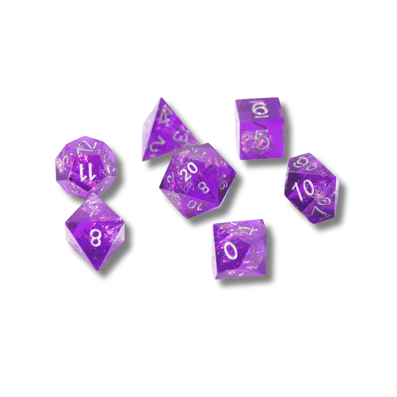 Sharp Purple Fairy RPG Dice Set (PRE-ORDER)