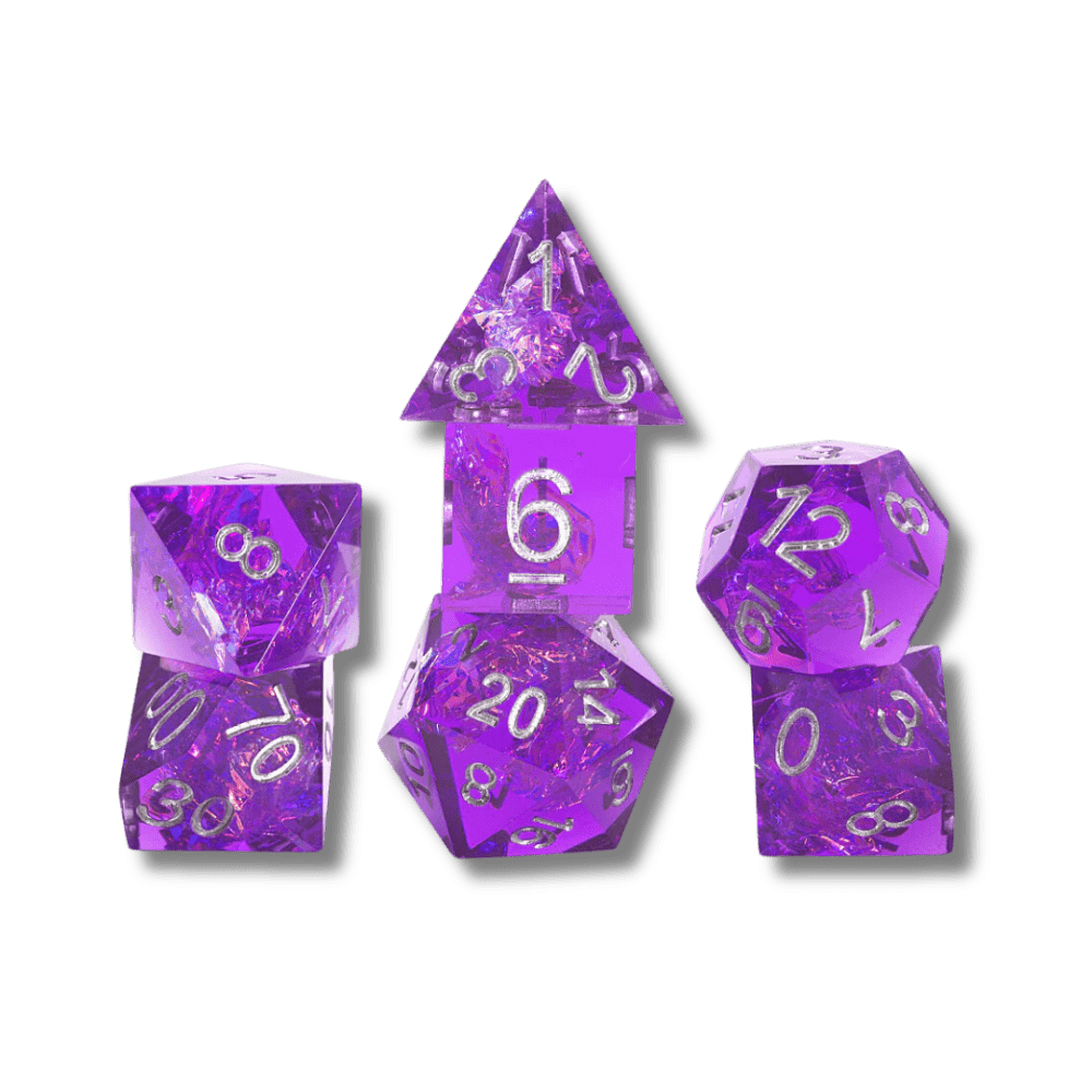 Sharp Purple Fairy RPG Dice Set (PRE-ORDER)