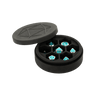 Silicone Round Dice Case: Black - Thirsty Meeples