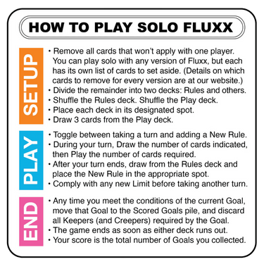 Solo Fluxx Playmat