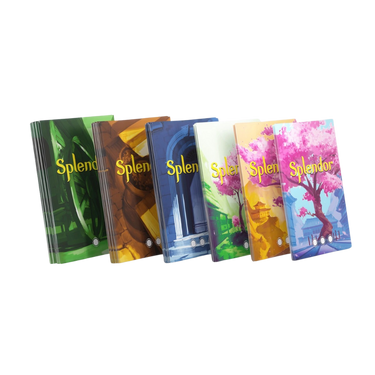 Gamegenic Splendor Premium Art Sleeves for trading cards, featuring colorful artwork and durable protective material.