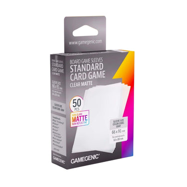 Board Game Sleeves: Standard Card Game Clear Matte
