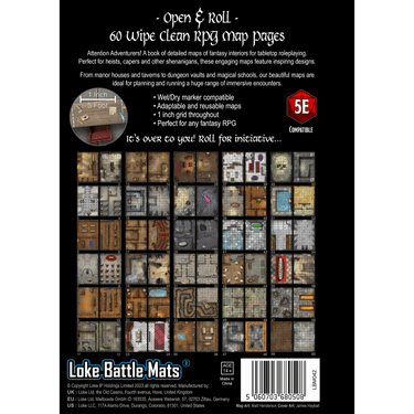 The Big Book of Battle Mats: Rooms, Vaults & Chambers - Thirsty Meeples