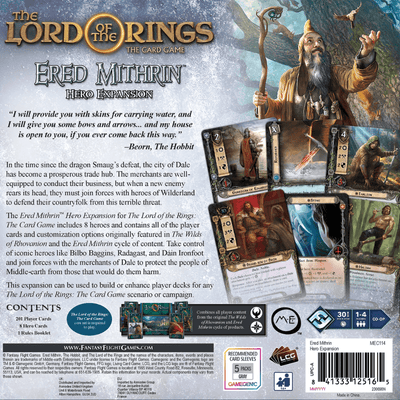 The Lord of the Rings LCG: Ered Mithrin Hero Expansion (PRE-ORDER)