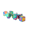 Torched Rainbow 16mm Metal Polyhedral Dice Set