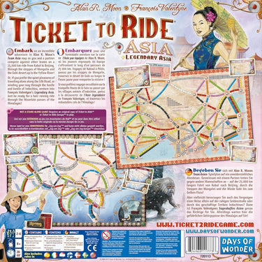 Ticket to Ride Map Collection 1: Asia - Thirsty Meeples
