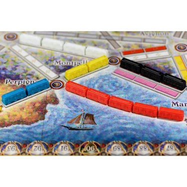 Ticket to Ride Map Collection 6: France & Old West family game box by Days of Wonder, featuring colorful map artwork.