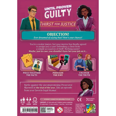 Until Proven Guilty: Thirst for Justice (PRE-ORDER) - Thirsty Meeples