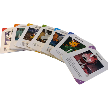 Unstable Unicorns Nightmares Expansion Pack for party games, featuring fantasy-themed cards and artwork from Unstable Games.