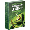 Unstable Unicorns: Unicorns of Legend party game box featuring colorful unicorn illustrations and fantasy-themed artwork.