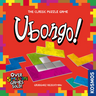 Colorful Ubongo abstract game by KOSMOS, featuring geometric puzzle pieces on a game board for strategic play.
