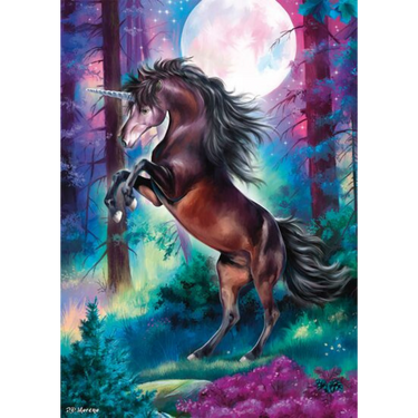 Unicorn in Full Moon