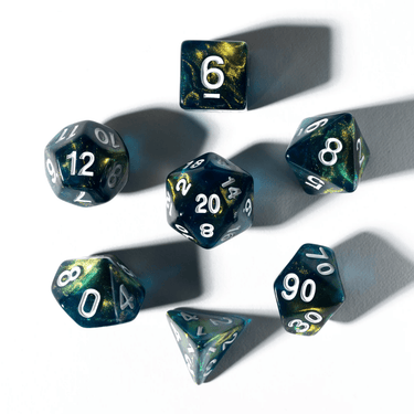 Unearthed Treasure RPG Dice Set: Onyx
