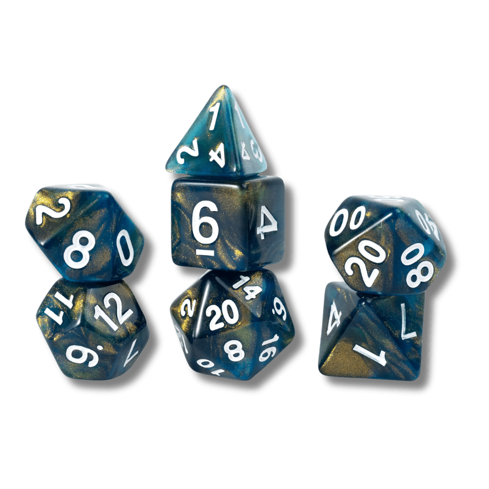 Unearthed Treasure RPG Dice Set: Onyx (PRE-ORDER)