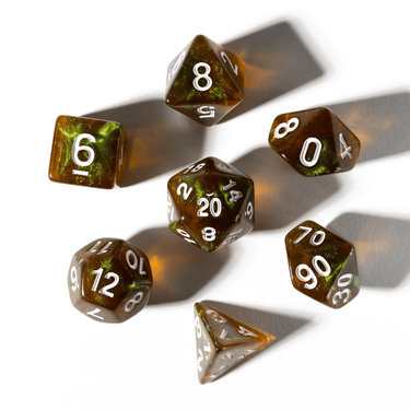 Unearthed Treasure RPG Dice Set: Peridot