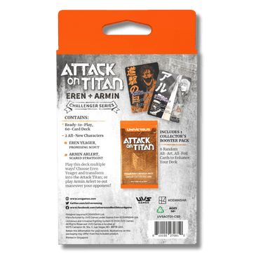 UniVersus CCG: Attack on Titan - Battle for Humanity Challenger Series Deck