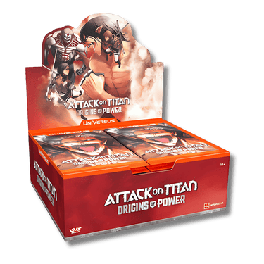 UniVersus CCG: Attack on Titan - Origins of Power Booster Display