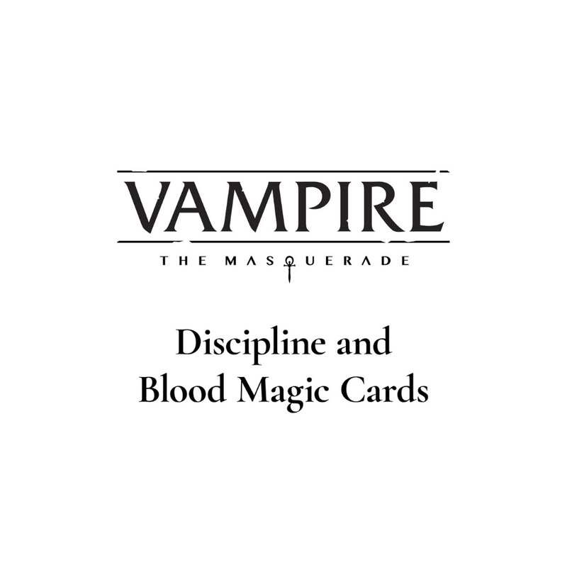 Vampire: The Masquerade RPG - Discipline and Blood Magic Cards (PRE-ORDER)
