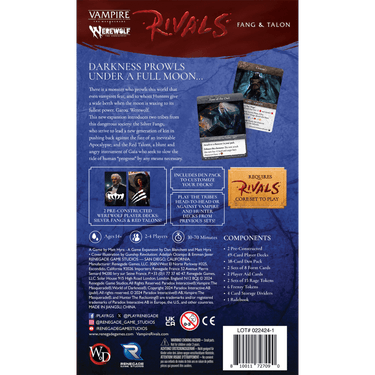 Vampire: The Masquerade Rivals - Fang & Talon