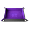 Velvet Dice Tray With Leather Backing (Purple)