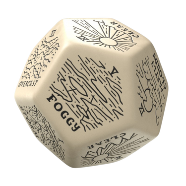 Weather Generator Die: Beige/Black