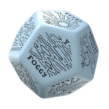 Weather Generator Die: Blue/Black