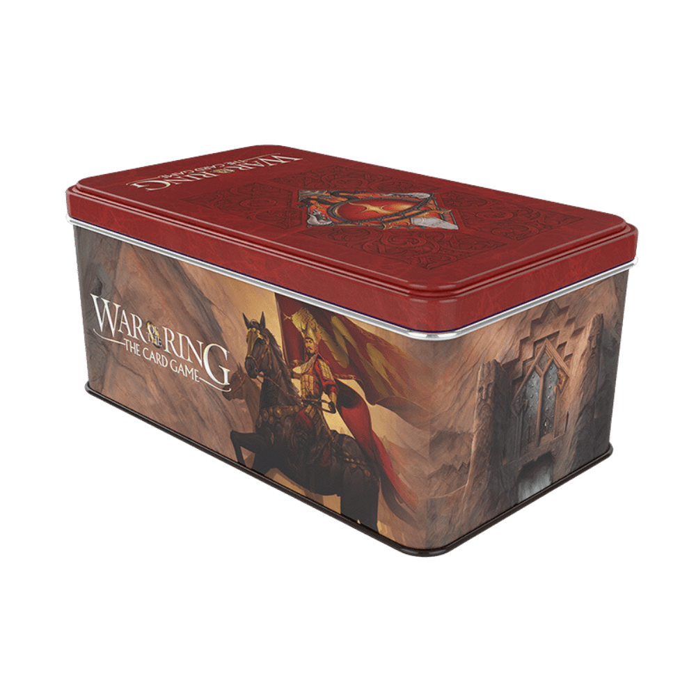 War of the Ring: The Card Game - Free Peoples Card Box and Sleeves (Red Bannerman) (PRE-ORDER)
