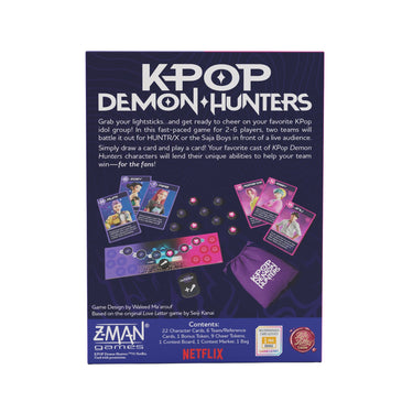 KPop Demon Hunters: Battle for the Spotlight box back