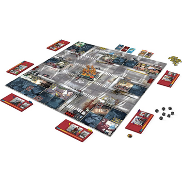 Image of Zombicide 2nd Edition strategy game by CMON Limited, featuring zombie miniatures and game components.
