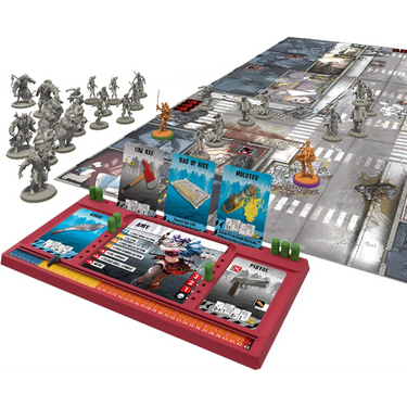 Zombicide 2nd Edition strategy game box by CMON Limited featuring zombie-themed artwork and game components.