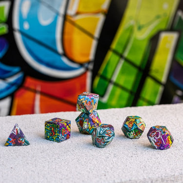Full Art Dice Set: Graffiti - Thirsty Meeples