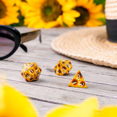 Full Art Dice Set: Sunflower - Thirsty Meeples