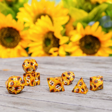 Full Art Dice Set: Sunflower - Thirsty Meeples