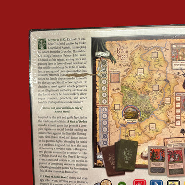 A Gest of Robin Hood (DAMAGED) - a tear on the back of the box exposing the bare card beneath the print