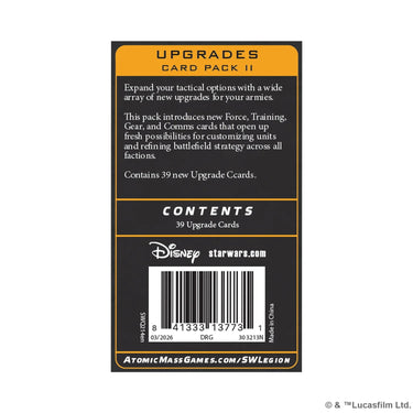 Star Wars: Legion – Upgrades Card Pack II (PRE-ORDER)