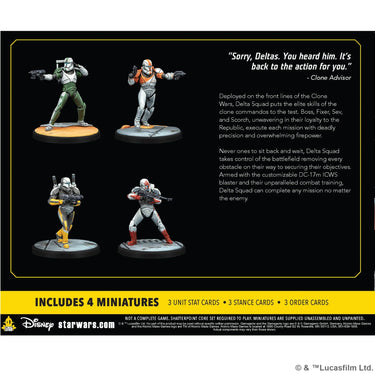 Star Wars: Shatterpoint - Delta Force, Form Up Squad Pack