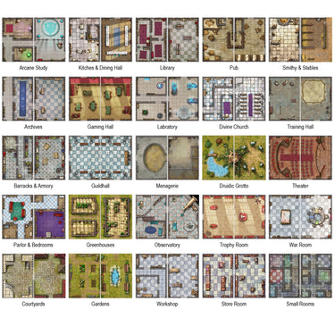 Big Book of Battle Mats: Bastions & Strongholds - Thirsty Meeples