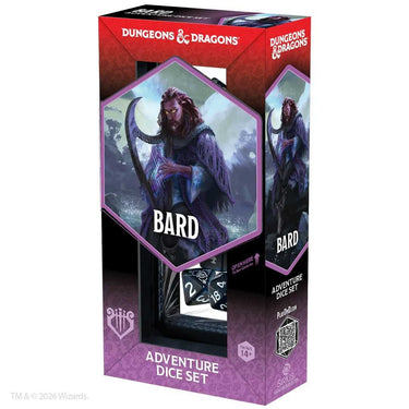 Dungeons & Dragons Adventure Dice Set - Bard (Blue/Black)